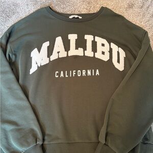 Francesca's Collections Olive Crewneck Sweater